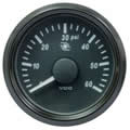 VDO SingleViu 2107 Turbo Pressure 60PSI Black 52mm gauge
